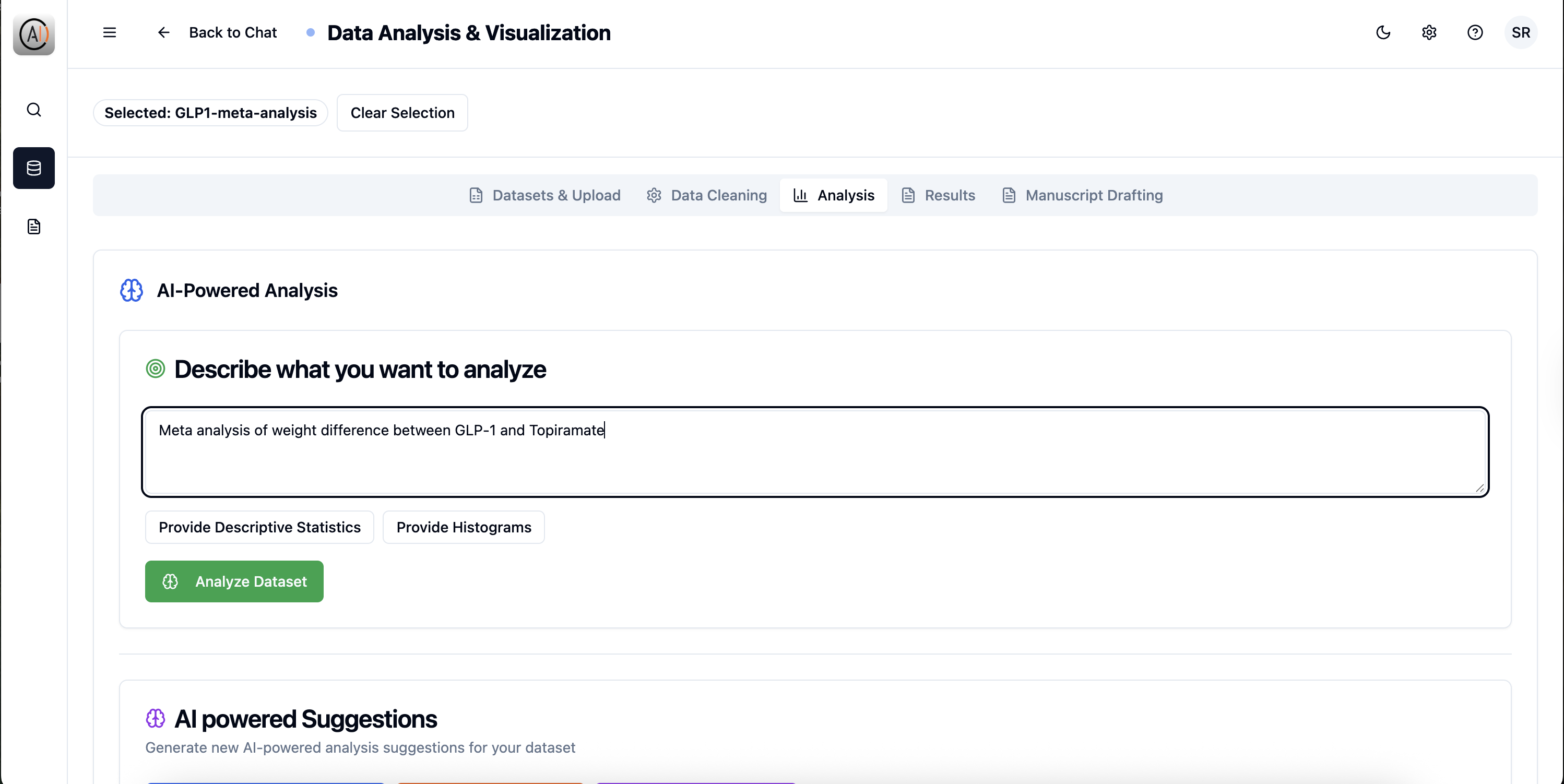 AIPRA Data Analysis Interface